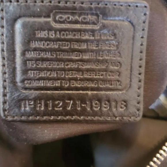 Coach Purse with Logo Canvas - Picture 11 of 13